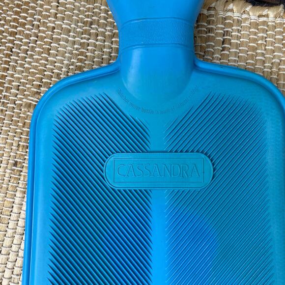 Covered Hot Water Bottle Knit Sweater By Cassandra Never Used 13" x 8" - Picture 7 of 11